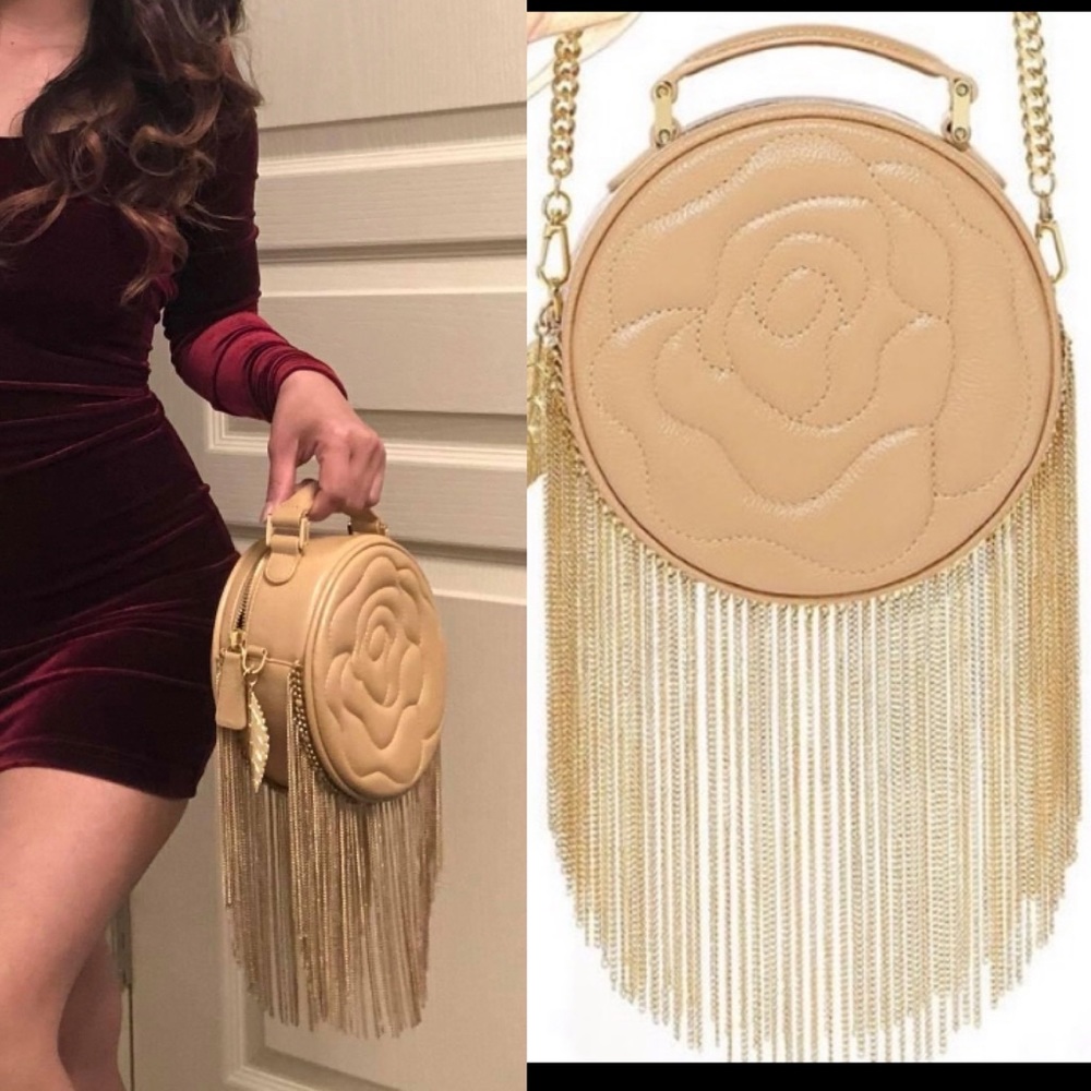 Aristotle fringie rose purse.